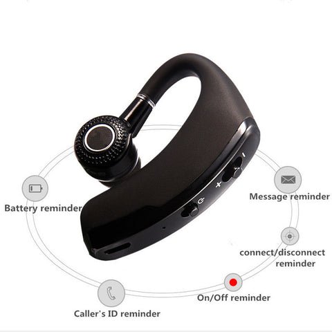 V9 earphones Handsfree Business Bluetooth Headphone With Mic  Wireless Bluetooth Headset For Drive Noise Reduction