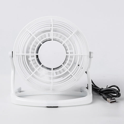 Mini USB Desk Fan Desktop Adjustable Tilt Stand Cooling Fan Ultra-quiet Electric Portable Small Fan for Desktop Office Table