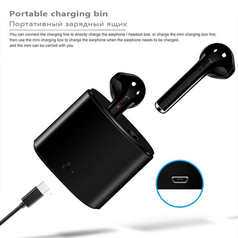 i7s TWS Wireless Bluetooth Headset mini 5.0 In-ear Motion Noise Cancelling Headset with microphone In the latest fashion PK i12