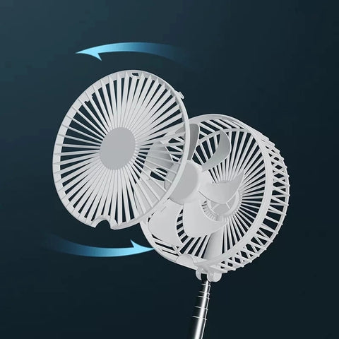 Retractable 2 In 1 Foldable and Portable Fan Small Mini Fan USB Charging Long Battery  Life Desktop Electric Smart Fan