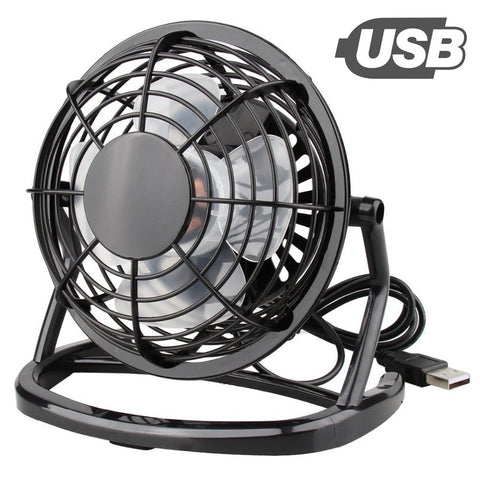 Mini USB Desk Fan Desktop Adjustable Tilt Stand Cooling Fan Ultra-quiet Electric Portable Small Fan for Desktop Office Table